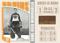 2004-05 In The Game Franchises US East Memorabilia Tiny Thompson.webp